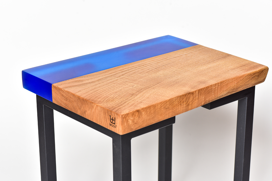 レジンスツール(ナラ×ネイビー)