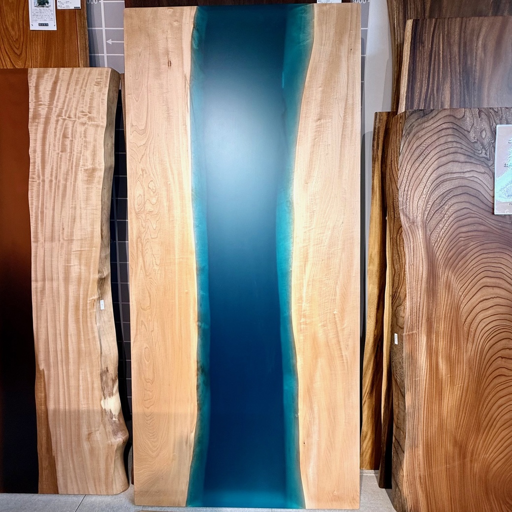 トチレジンリバーテーブル(ブルー)[1900-870]