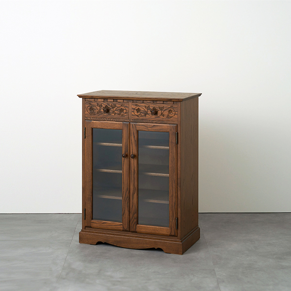 花柄キャビネット750(COT-59)