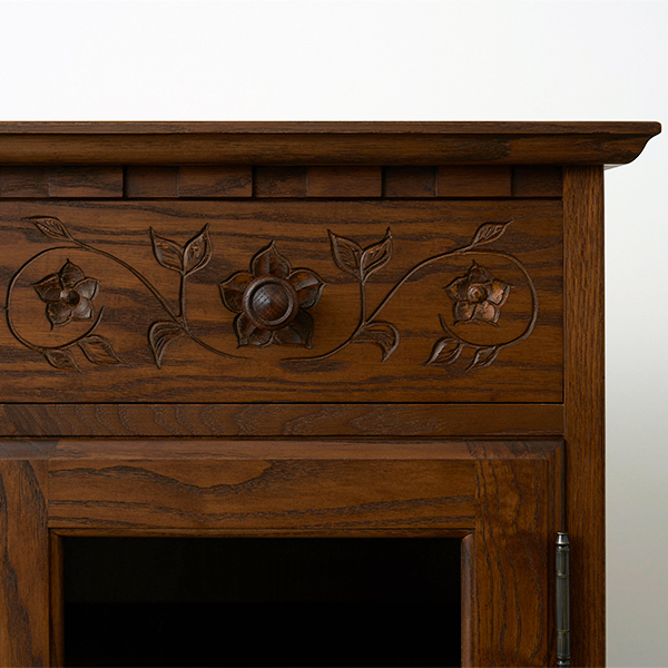 花柄キャビネット750(COT-59)