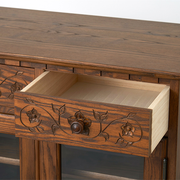 花柄キャビネット750(COT-59)