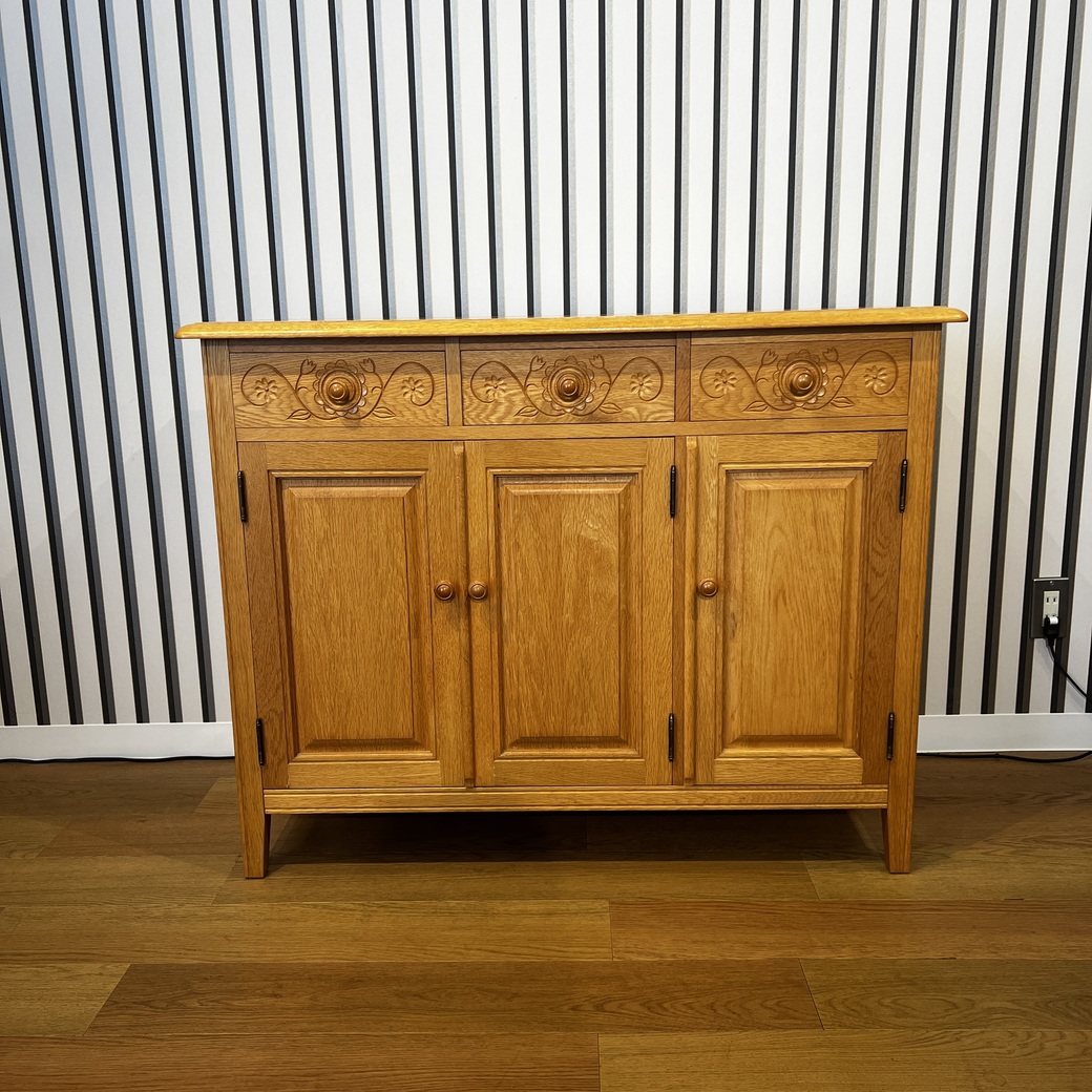 花柄キャビネット1100NA