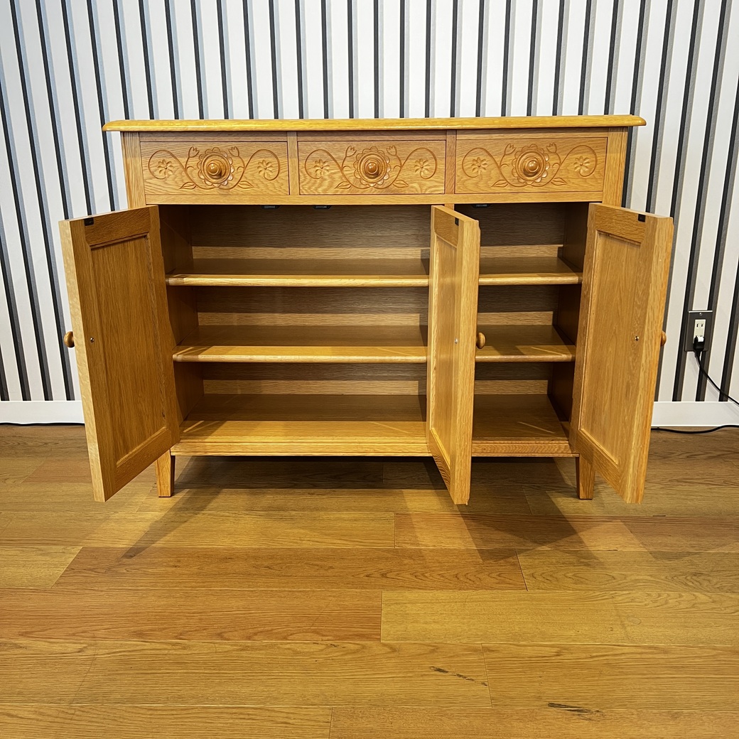 花柄キャビネット1100NA