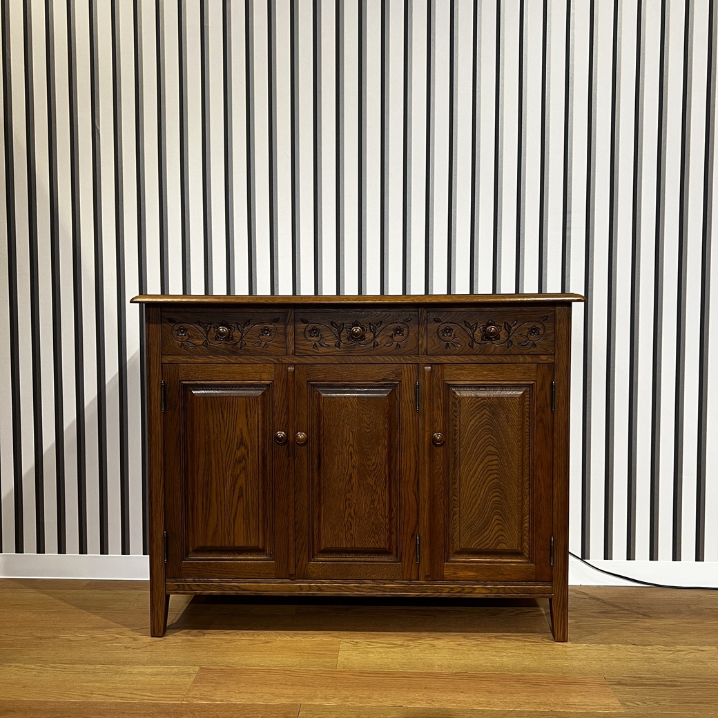 花柄キャビネット1100