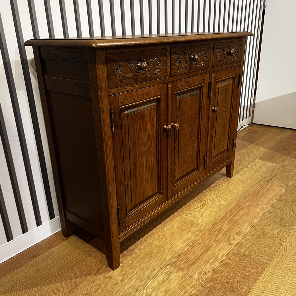 花柄キャビネット1100