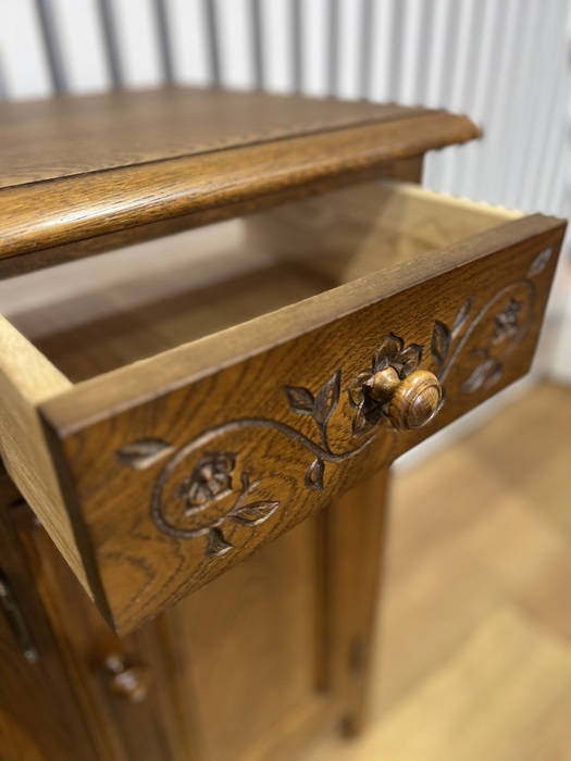 花柄キャビネット1100