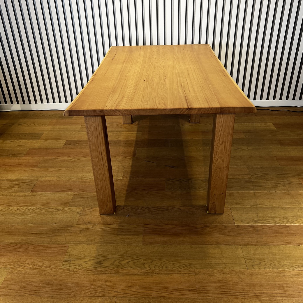 ヒッコリー耳付きハギテーブル1500