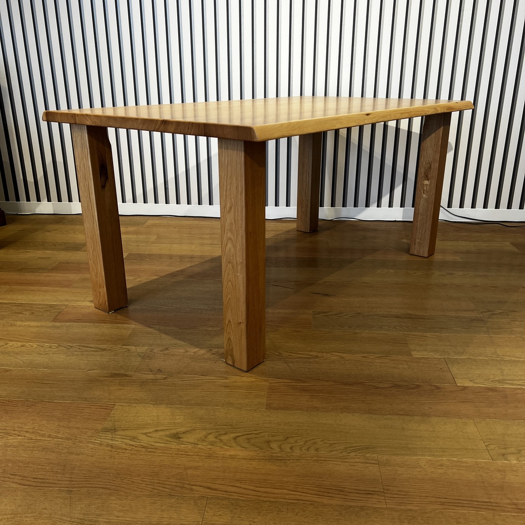 ヒッコリー耳付きハギテーブル1500