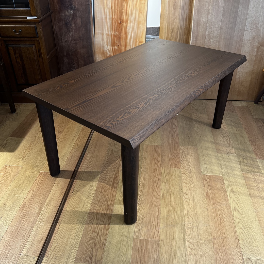 タモ3枚ハギテーブル1500