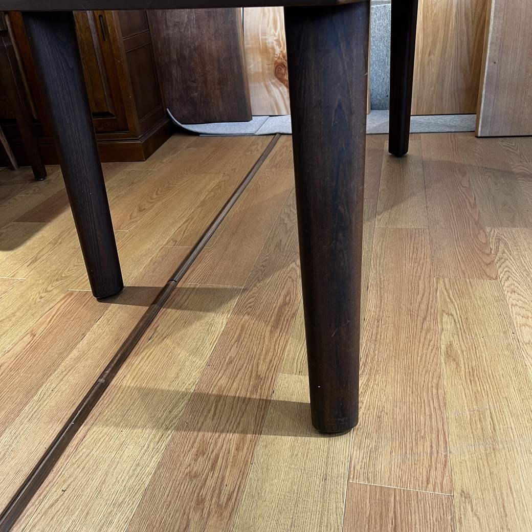 タモ3枚ハギテーブル1500