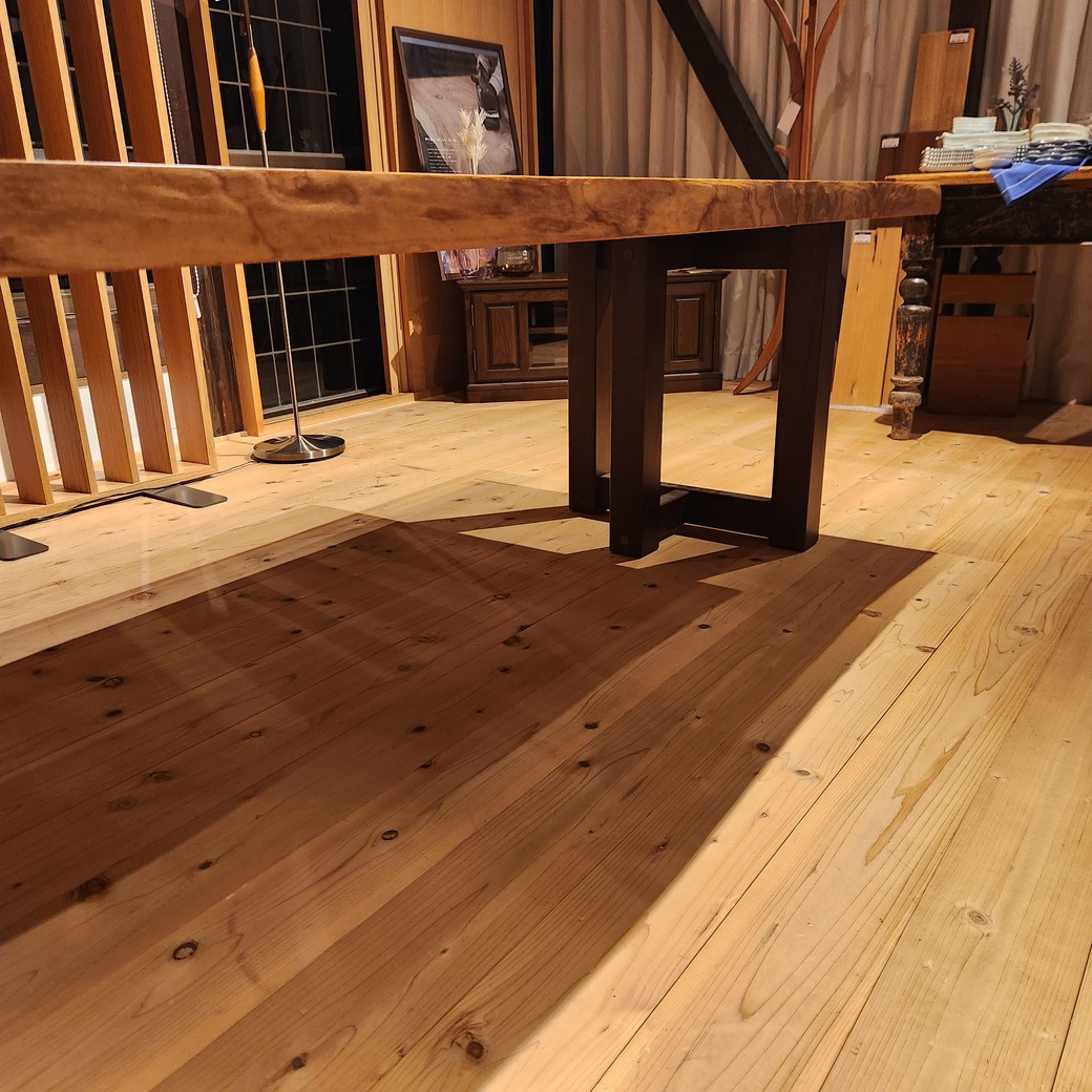 ケヤキ一枚板W2710(木製T字脚付)