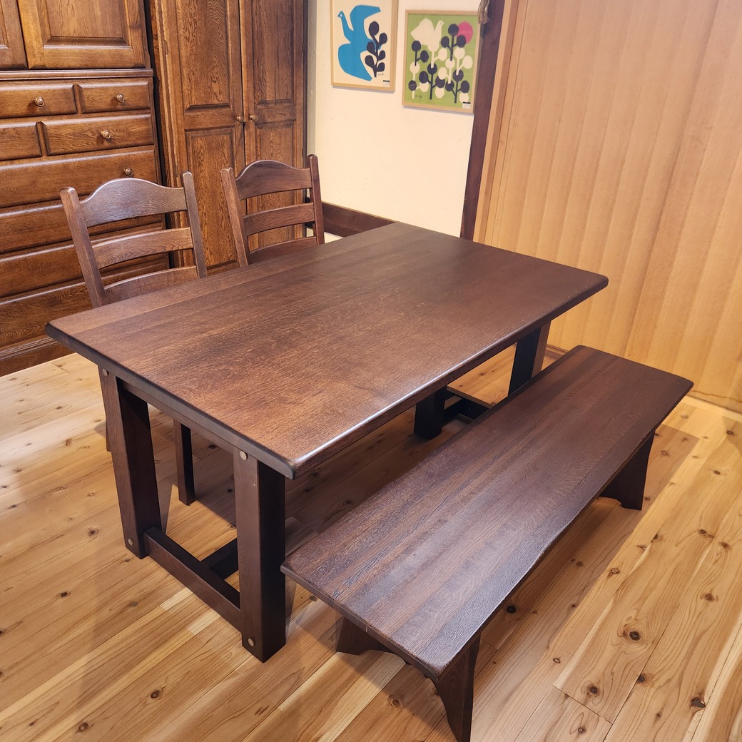 ナラハギテーブル1500