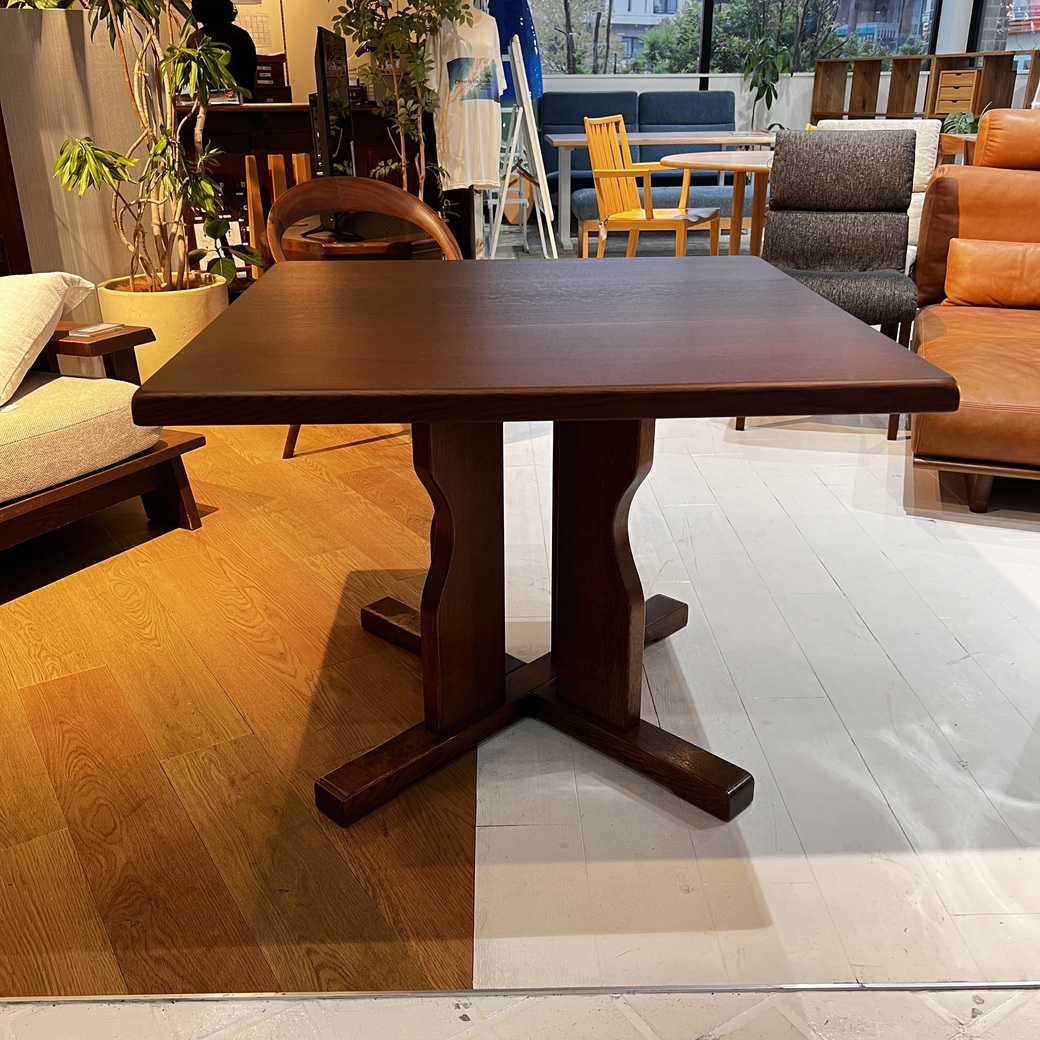 90角ナラ材テーブル