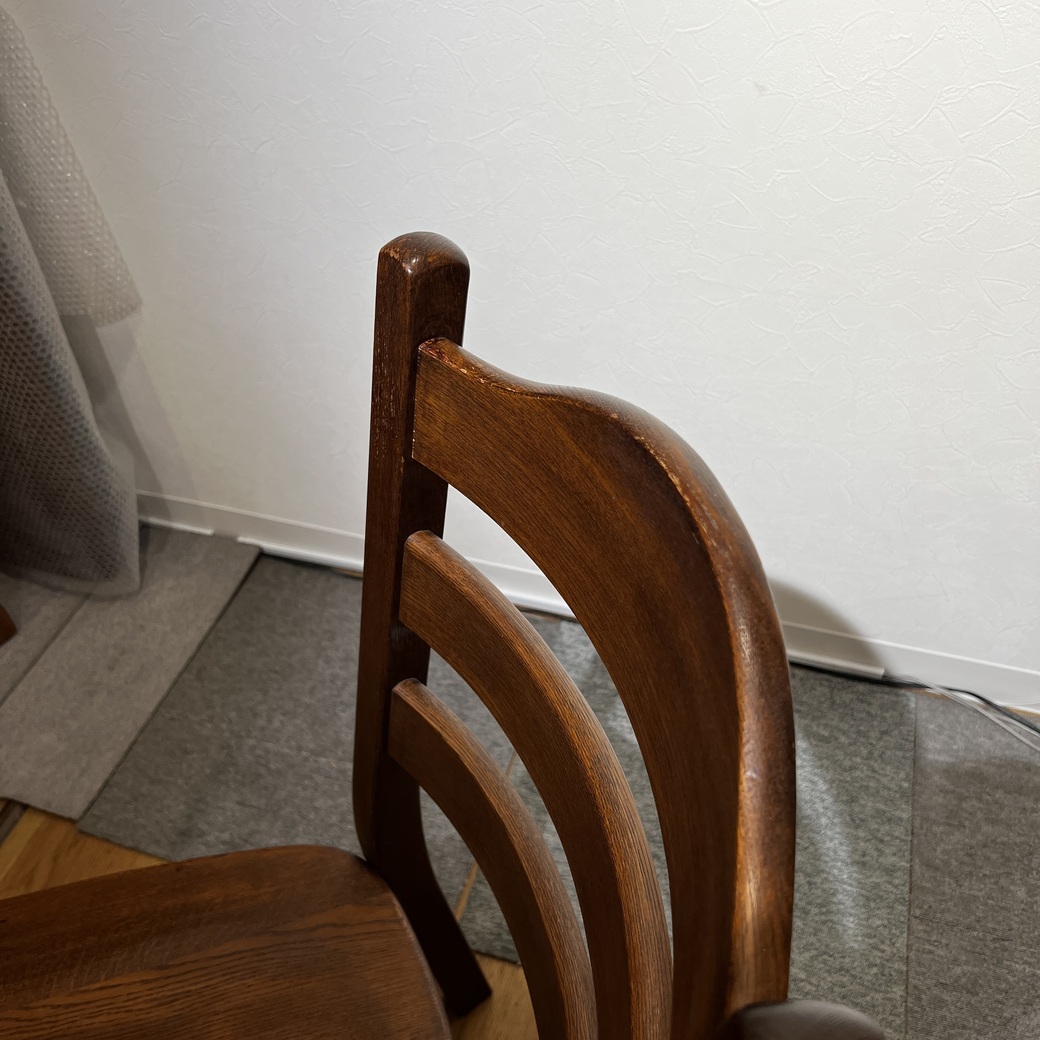 ナラ材ラダーバックチェア