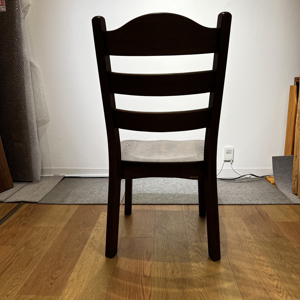 ナラ材ラダーバックチェア
